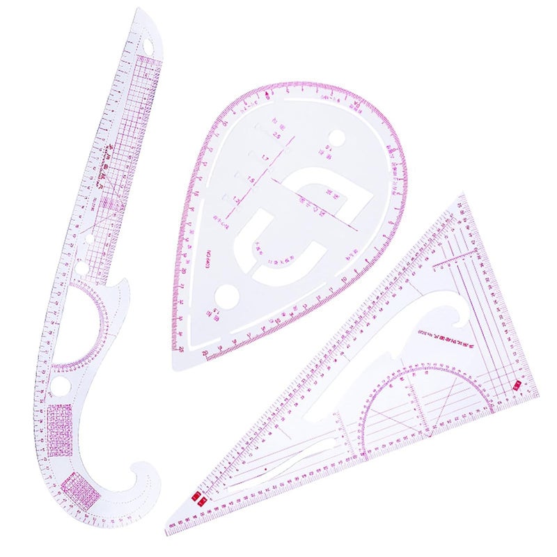 French Curved Ruler 6403 Multifunctional Patchwork Sewing Tool Dressmaking Template - Image 3
